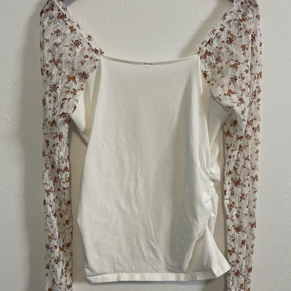 Free People Lace Floral Josie Top - Picture 8 of 9